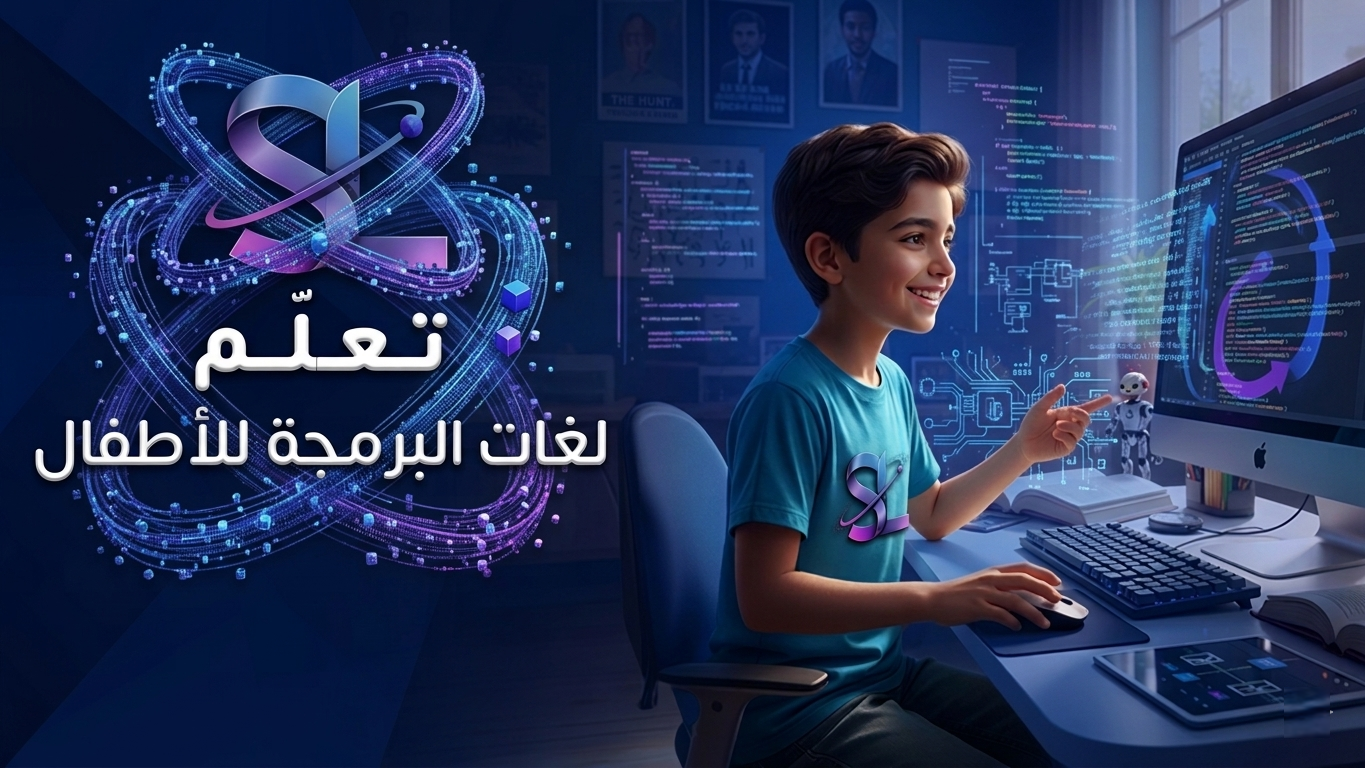 أطفال سعداء يتعلمون البرمجة